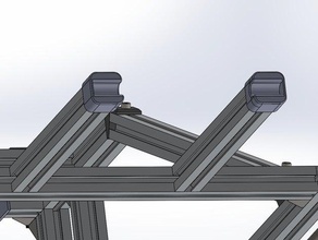 spool holder 2020 aluminum extrusion roxanne upgrade 3d printer parts 20x20 aluminium profile 3d print model - Mito3D