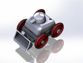 motorized tank & robot chassis toy robotics tracks 3d print model - Mito3D
