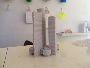 azrieli center edifícios e estruturas arquitetura prédio israel estrutura torre 3d print model - Mito3D