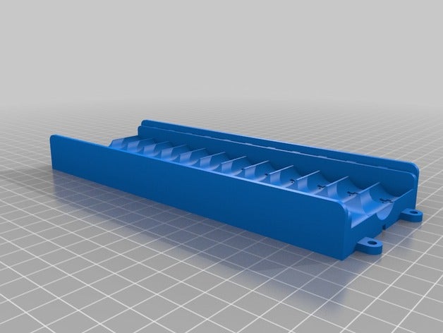 12 pilas aa titular la electrónica personalizado 3D print model - Mito3D