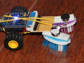 airboard brushbot enclosure 3d printing arduino car kickstarter 3d print model - Mito3D