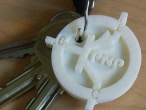 transistor-Schlüsselanhänger Schlüsselanhänger - Elektronik keychain nerd transistor 3d print model - Mito3D