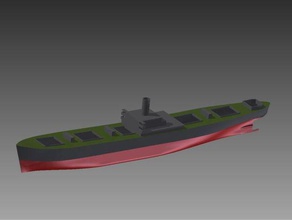 liberty ship radio de contrôle r c véhicules navire 3d print model - Mito3D
