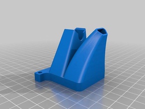 lulzbot ventilador de doble flujo aire inserta Impresora 3d las piezas 3d print model - Mito3D