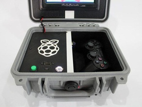 retro pastel cuadro de versión 2 - portátil raspberry pi emulación consola se retiró juegos video 3d print model - Mito3D