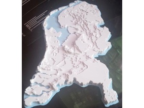 netherlands topographic 3d map makeredchallenge 20 buildings & structures engineeringproject geographyproject makeredchallenge2 scienceproject elevation engineering geography holland hoogtekaart kaart middle school nederland science seetheworld steam stem topographical tvy 3d print model - Mito3D