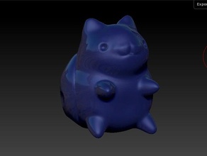 im catbug creatures 3d cute model toy 3d print model - Mito3D