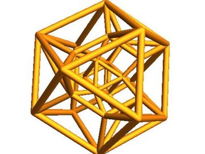 simplex troncature 1010 les mathématiques 4d polytope tronquée 3d print model - Mito3D