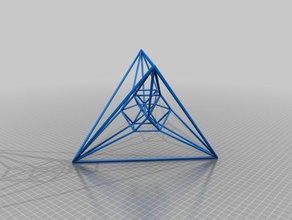 Rhomben bestehende simplex math 4d - polyTOP abgeschnitten 3d print model - Mito3D