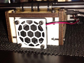 fan mount printrboard 3d printer parts printing printrbot simple 1405 3d print model - Mito3D