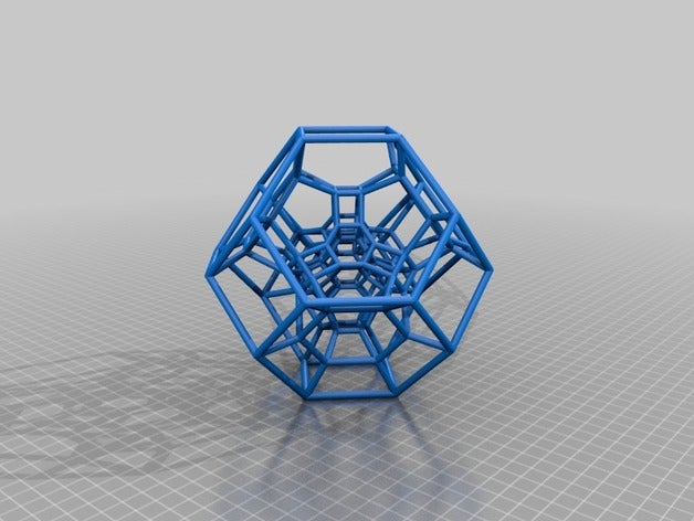 simplex troncature 1111 les mathématiques 4d polytope tronquée 3D print model - Mito3D