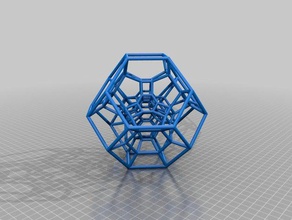 simplex di troncamento 1111 per la matematica 4d polytope troncato 3d print model - Mito3D
