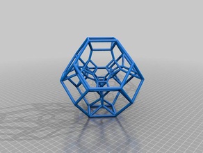 simplex di troncamento 1110 per la matematica 4d polytope troncato 3d print model - Mito3D