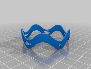 ocean Armband Schmuck - anpassbare 3d print model - Mito3D