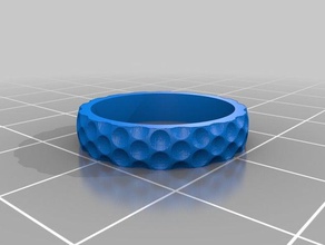golf ring jewelry customizable 3d print model - Mito3D