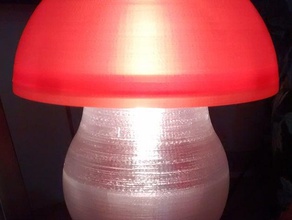 mushroom lamp shade household lamps lampshade fractals 3d print model - Mito3D