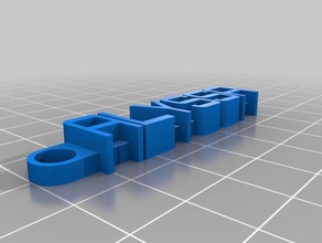 message keychain alyssa organization customized 3d print model - Mito3D