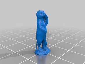 meerkat Tiere 123d catch 3d print model - Mito3D