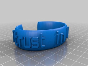 trust thrust bracelets customized 3d print model - Mito3D