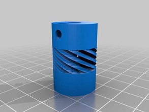 meine angepasste flexible Kupplung parametric 2 verschiedenen inneren Löcher 3d Drucker Teile 3d print model - Mito3D