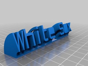 blanc sox1 bureau de personnalisé 3d print model - Mito3D