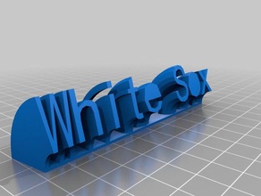 blanc sox2 bureau de personnalisé 3d print model - Mito3D