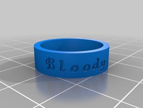 bloody road ring rings customized 3d print model - Mito3D