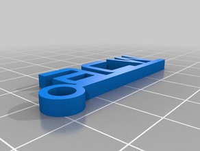 louis Schlüsselanhänger kundengebundene 3d print model - Mito3D