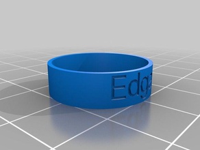 mi personalizados anillo de edgar los anillos personalizado 3d print model - Mito3D