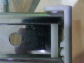 lave-vaisselle rail arrière du capuchon d'extrémité les pièces de rechange beko - 3d print model - Mito3D