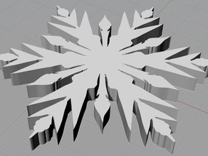 congelati fiocco di neve gioielli orecchino flake frozen film la collana 3d print model - Mito3D