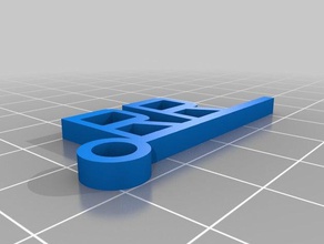 rr de porte-clés personnalisé 3d print model - Mito3D