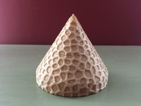 voronoi cone puzzle puzzles 3d math art mechanical 3d print model - Mito3D