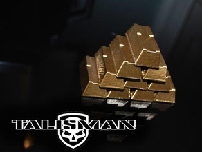 talisman's cache - unleash it's magic office game gold brick talisman 3d print model - Mito3D