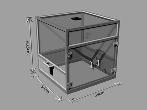 imprimible modular reprap prusa 3d-impresora estructura del armario Impresora 3d accesorios alojamiento marco 3d print model - Mito3D