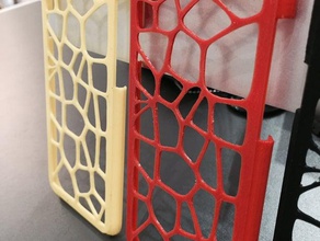 voronoi case iphone 6 mobile phone 3d print model - Mito3D