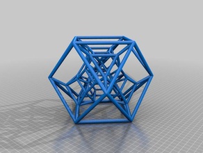 simplex di troncamento 1011 per la matematica 4d polytope troncato 3d print model - Mito3D