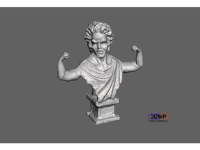 muscoloso mozart busto sculture beefyarms braccia toniche il meshmixer la scultura 3d print model - Mito3D
