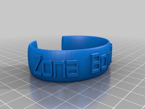 zona de boliche pulseira pulseiras personalizado 3d print model - Mito3D