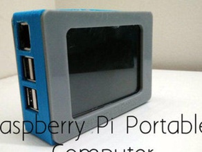 raspberry pi taşınabilir bilgisayar diy 3dprinted lasercut 3d print model - Mito3D