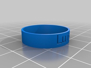 mi personalizados luis los anillos personalizado 3d print model - Mito3D