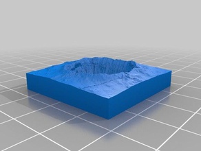el cráter del meteorito de arizona 3d print model - Mito3D