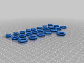 ring sizer mm rings 3d print model - Mito3D