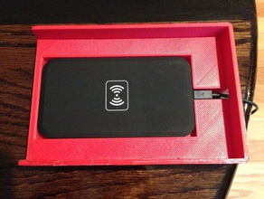wireless qi base de carregador nexus 7 tablet 2013 da dados stand sem fio 3d print model - Mito3D