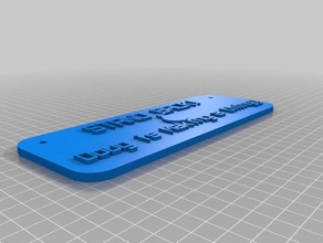 doug signs & logos customized 3d print model - Mito3D