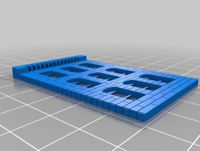 janela de 3 andares parede edifícios e estruturas personalizado 3d print model - Mito3D