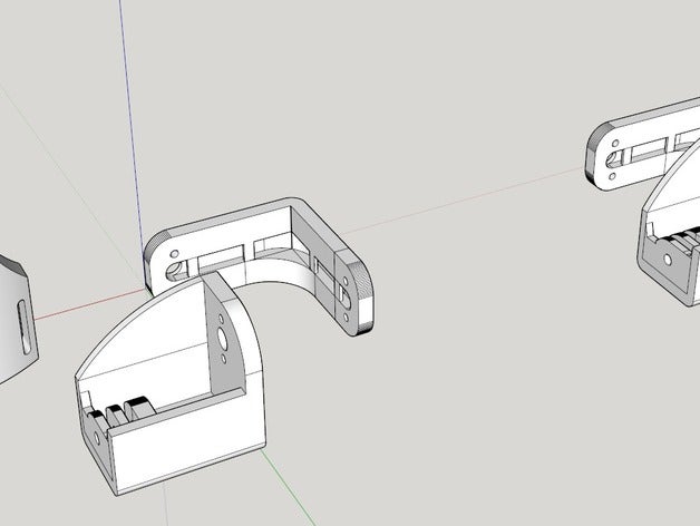 gimbal gopro + su caso a prueba de agua 3D print model - Mito3D