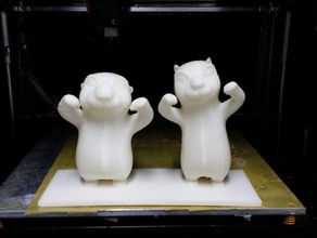 bongbong fat & chichi slim character designed animals sea otter 3d print model - Mito3D