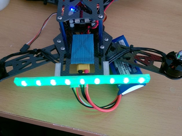 led light bar 250 race quadrocopter graupner alpha nighthawk emax micro r c vehicles quad 3D print model - Mito3D