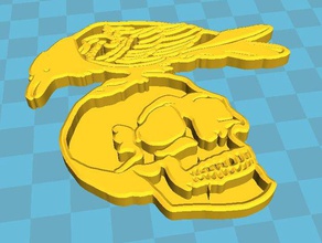 expendables logo skull crow 3d printing 3d print model - Mito3D